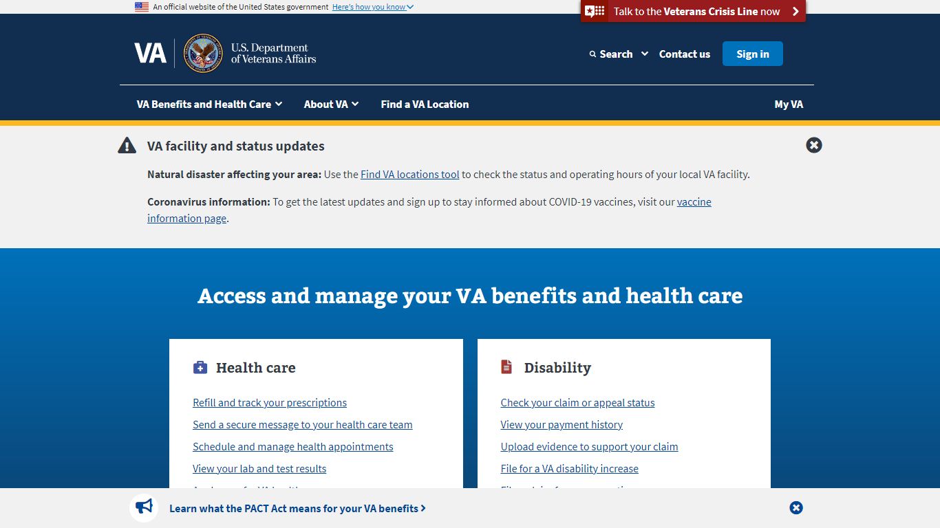 Facility Listing - Locations - Veterans Affairs